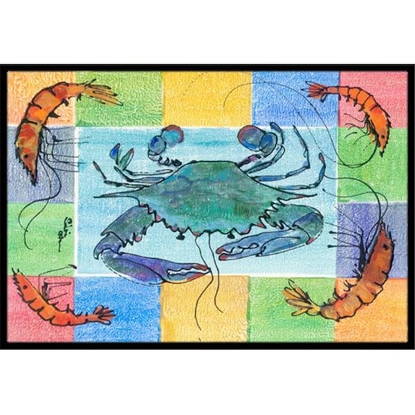 Carolines Treasures Carolines Treasures 8040-JMAT 36 x 24 in. Crab Indoor Or Outdoor Doormat 8040-JMAT - main